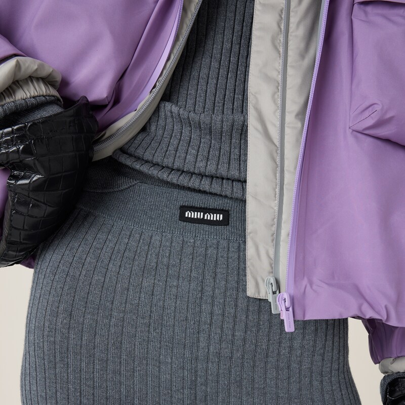 Ribbed wool trousers