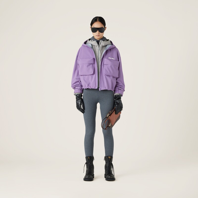 Ribbed wool trousers