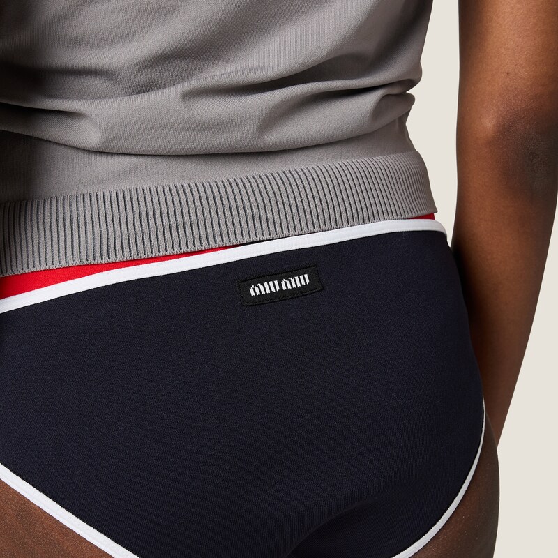 Technical knit swimsuit bottom