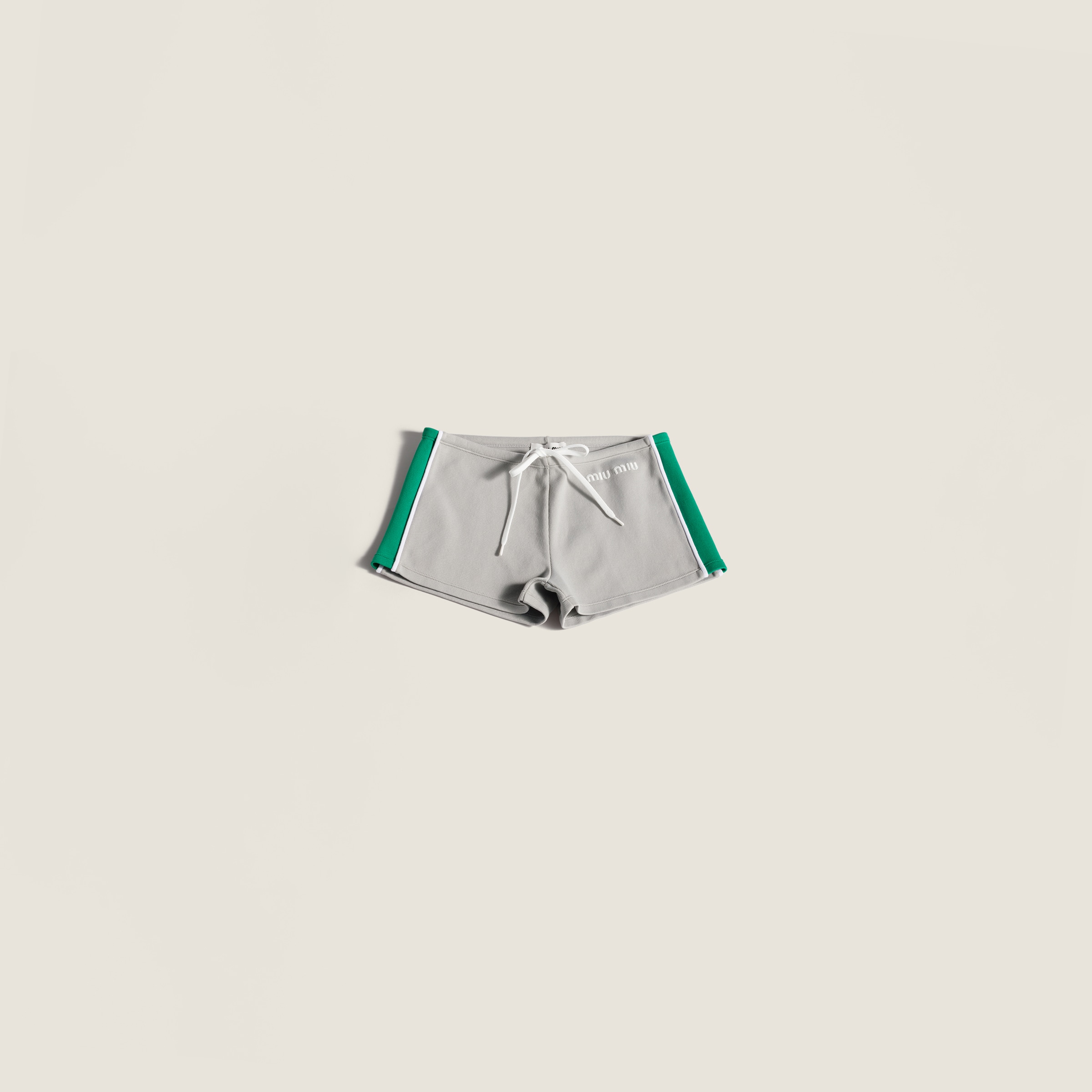 Miu Miu Technical Yarn Shorts In Multi
