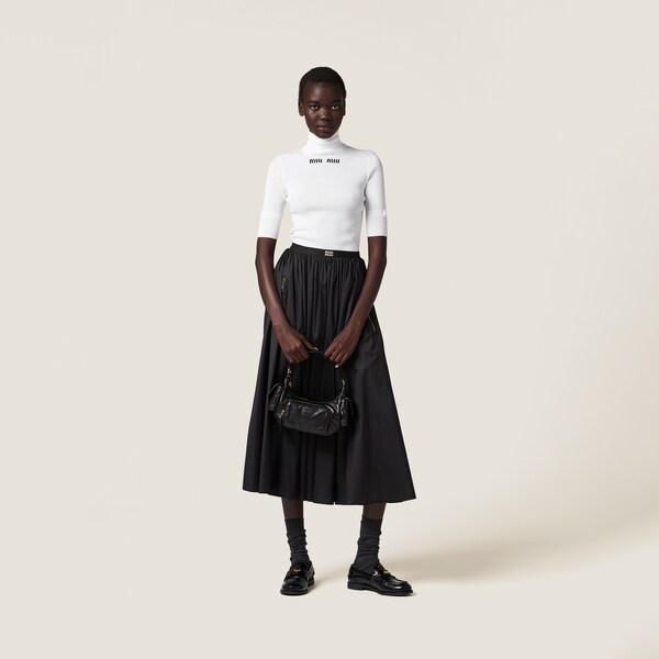 MIUMIU SHORT-SLEEVE KNIT TOP STYLE 384 main image 1