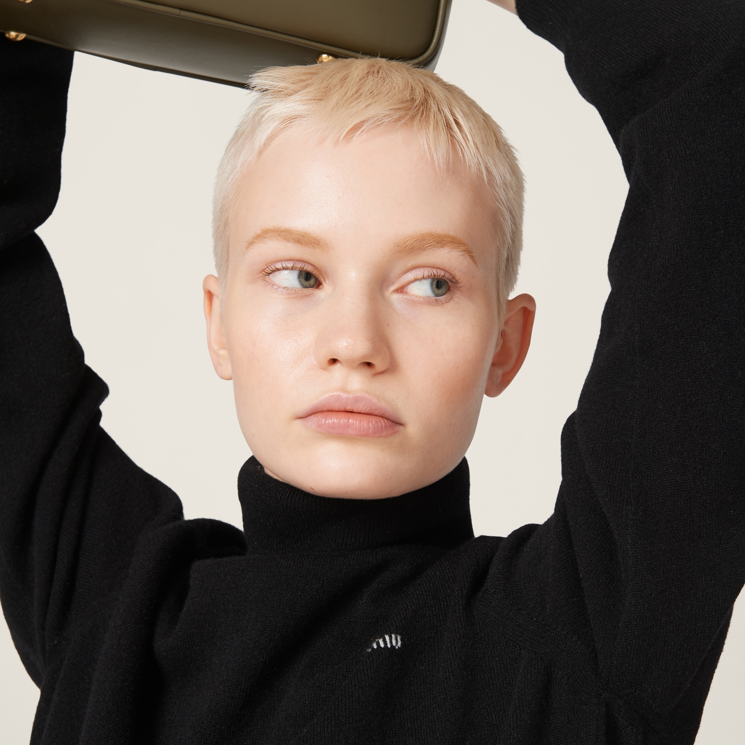 Black Cashmere Turtleneck Sweater | Miu Miu Black Cashmere Turtleneck Sweater | Miu Miu