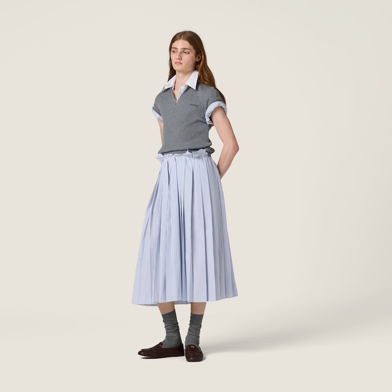 Sudadera de algodón con media cremallera