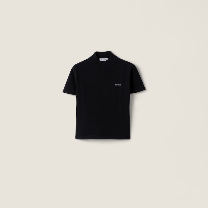 【関税&送料込】Miu Miu T-Shirt 関税・送料込 MIU MIU Logo label Tシャツ (MiuMiu/Tシャツ