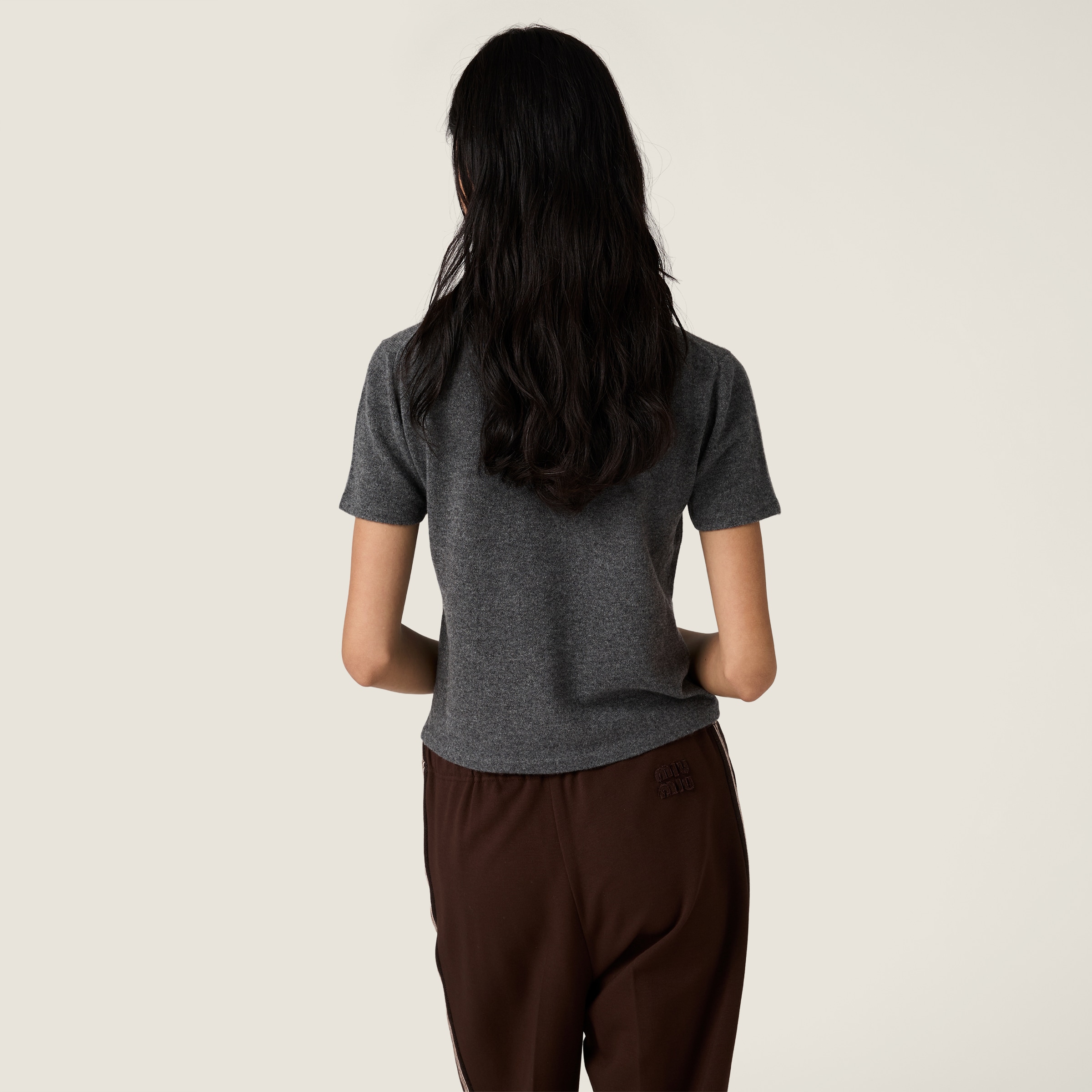 Miu Miu Cashmere Sweater In Blue