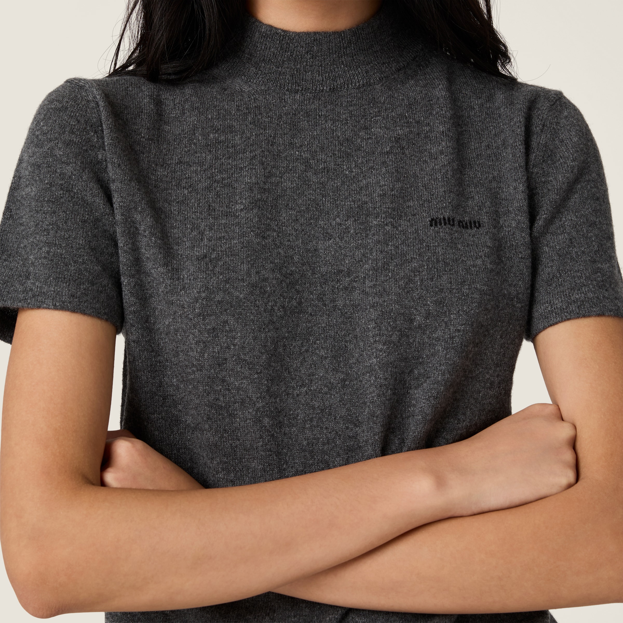 Miu Miu Cashmere Sweater In Blue