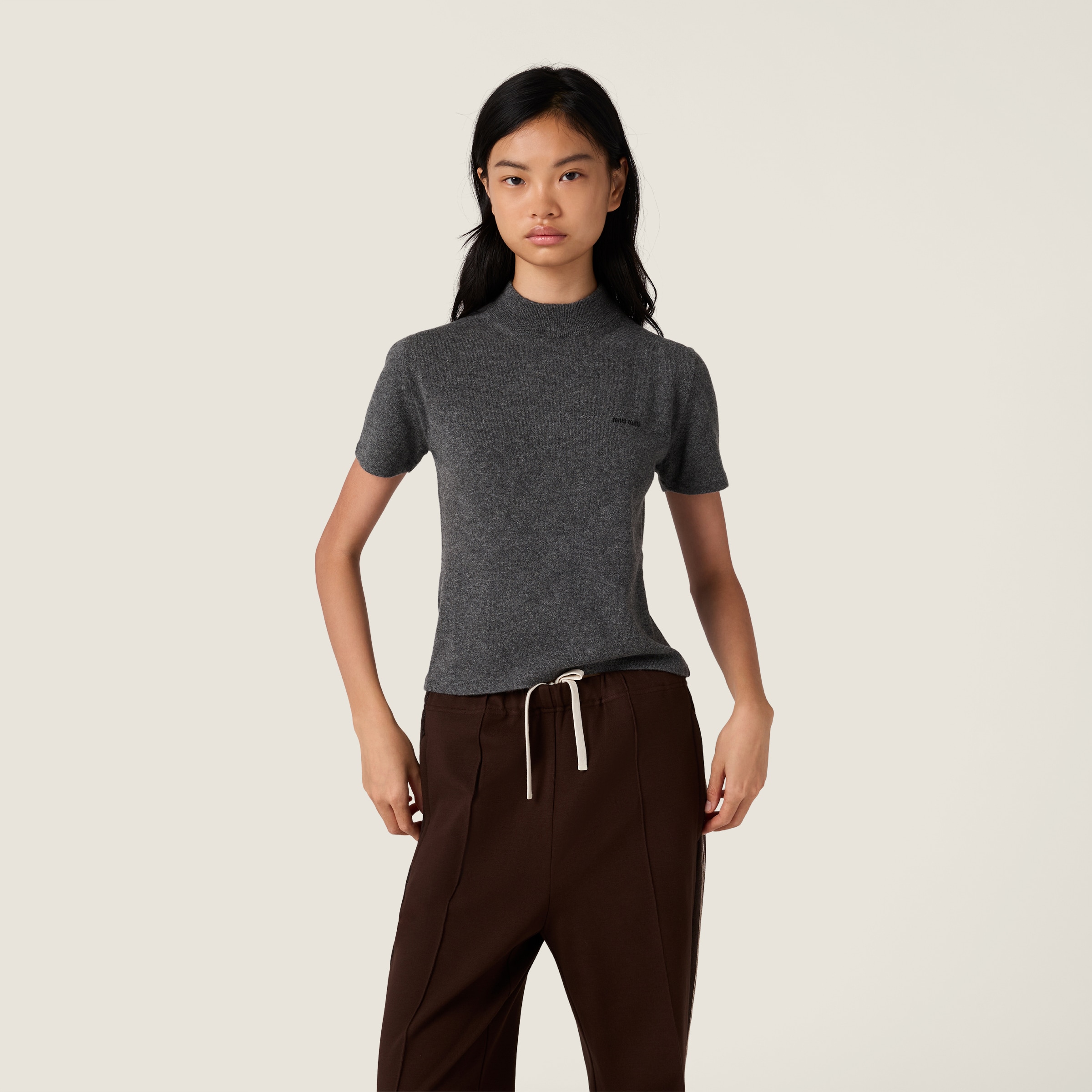 Miu Miu Cashmere Sweater In Blue