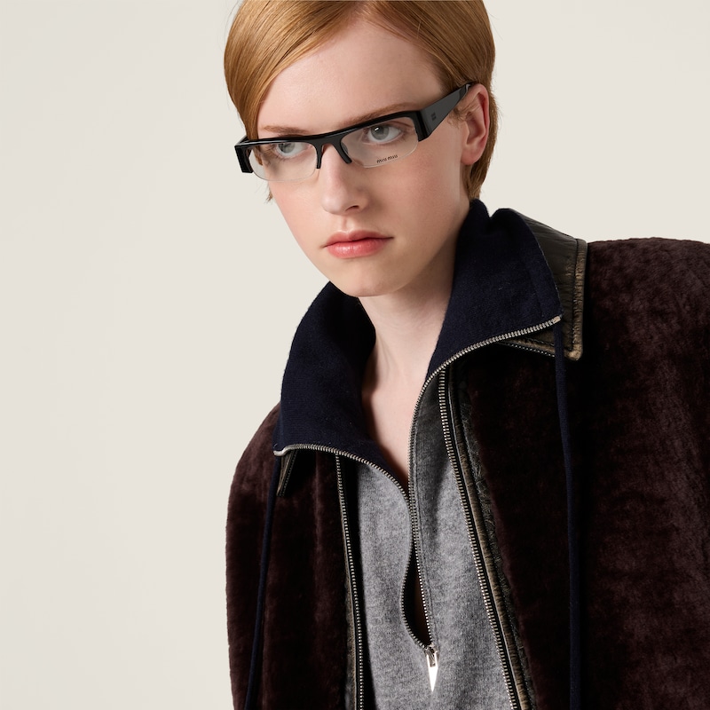 Suéter de cachemir con media cremallera