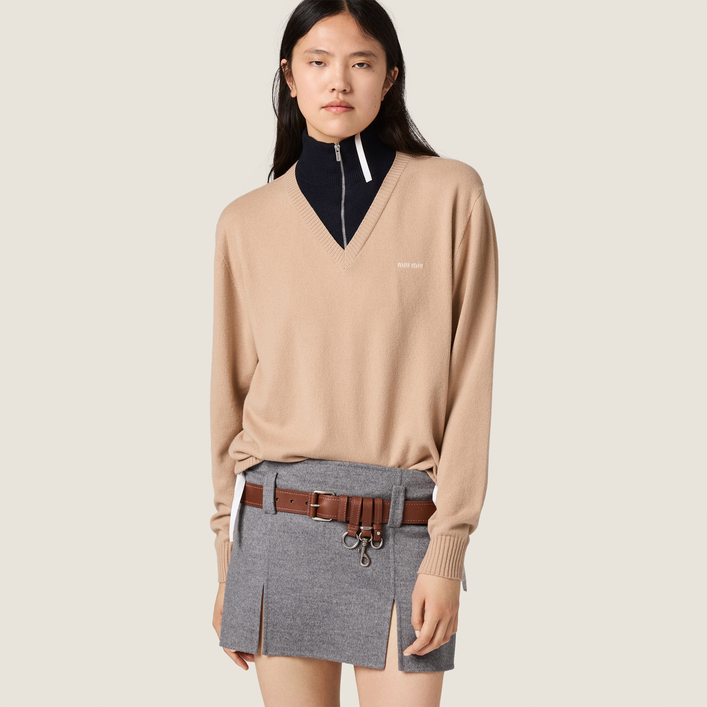 Cashmere turtleneck sweater - thumbnail 5
