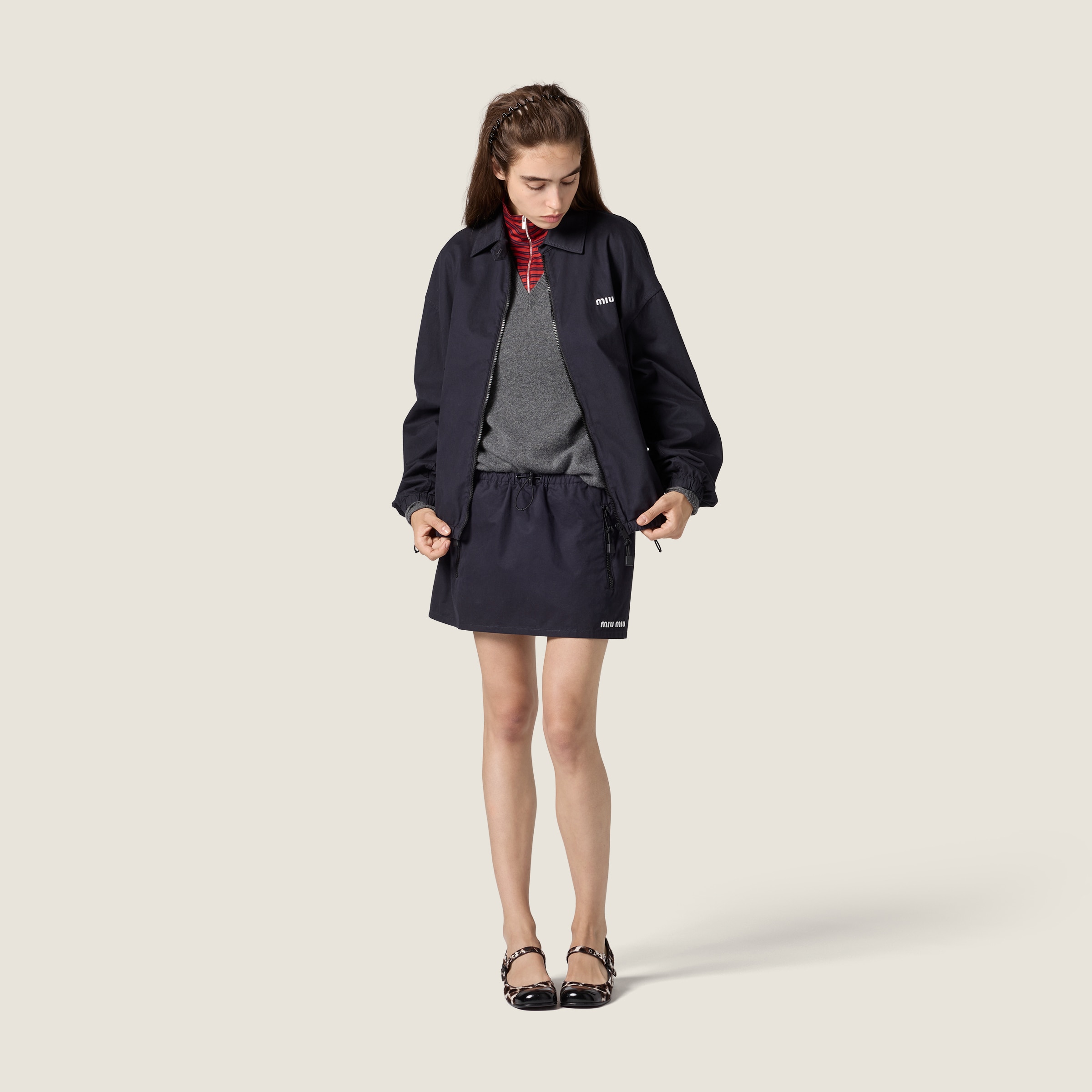 Cashmere and jersey sweater - thumbnail 2