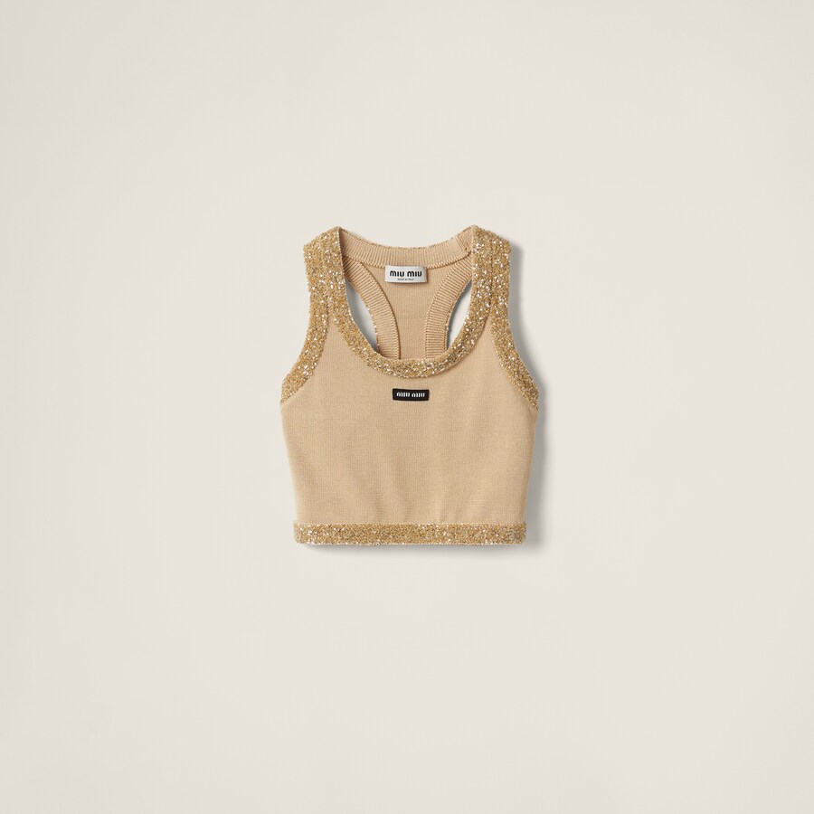 MIUMIU ZIP-UP KNIT TOP STYLE 21