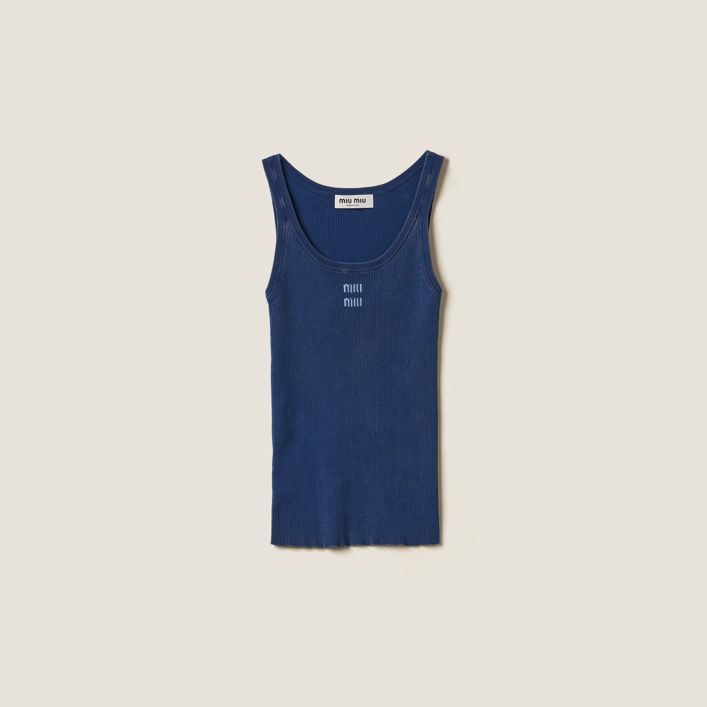 Cotton knit tank top