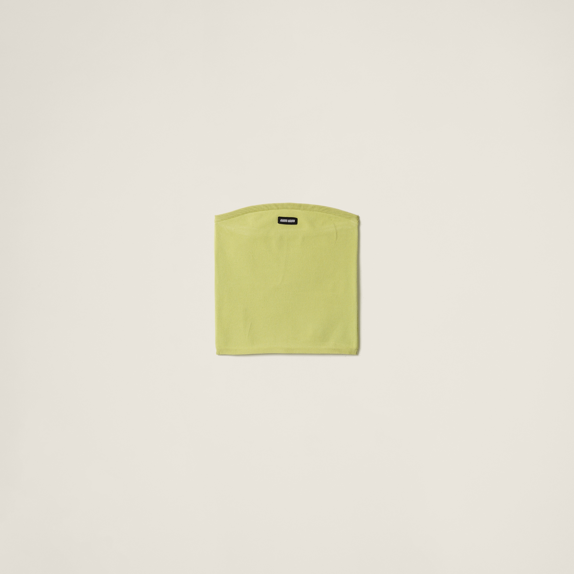 Miu Miu Viscose Top In Pistachio Green