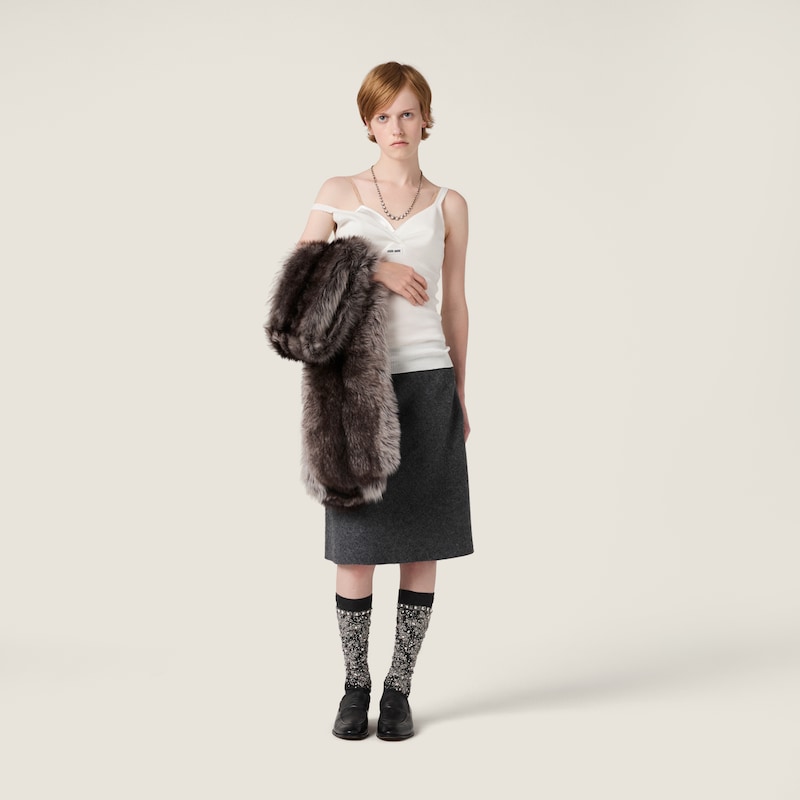 Canotta in maglia di cotone