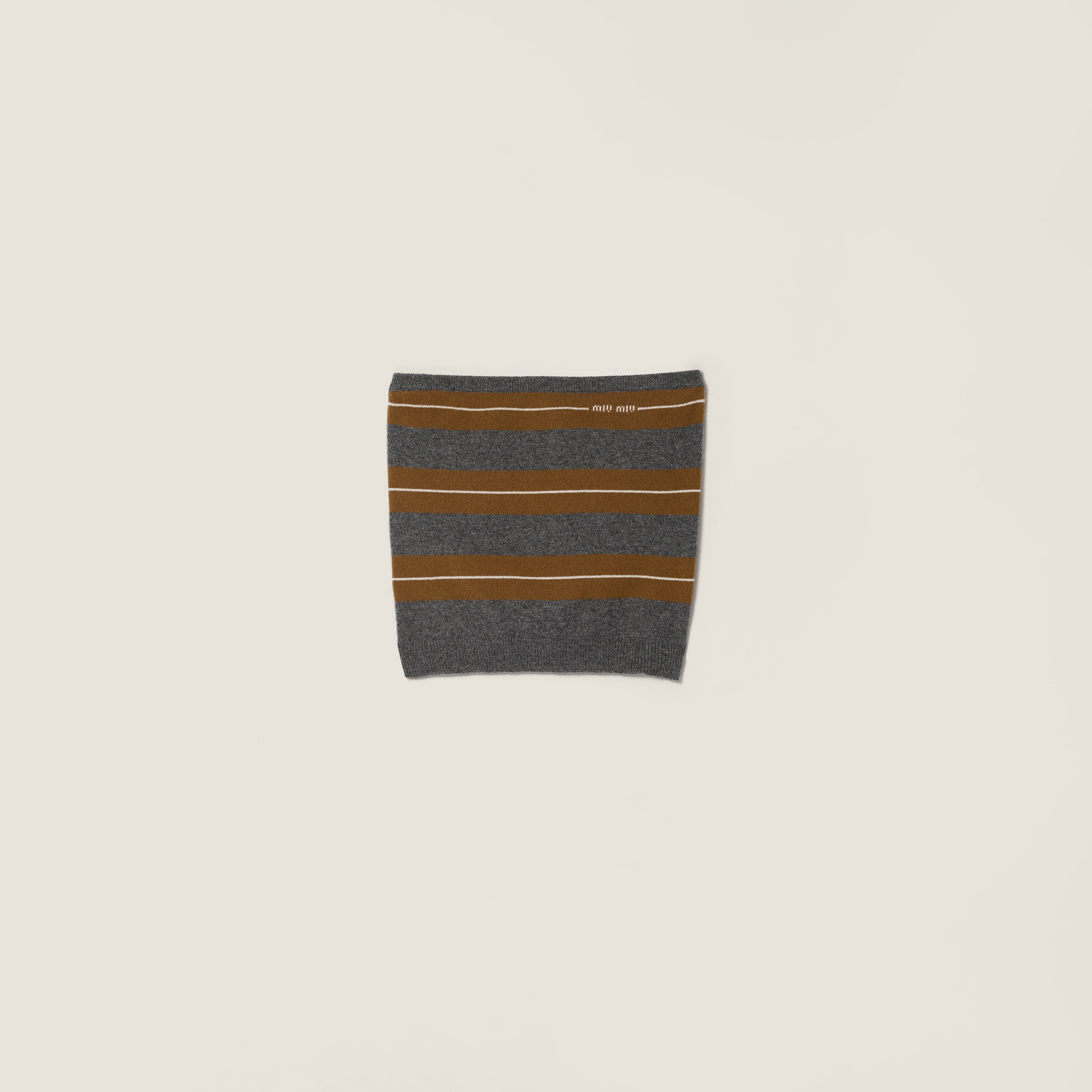 Miu Miu Cashmere Top In Animal Print