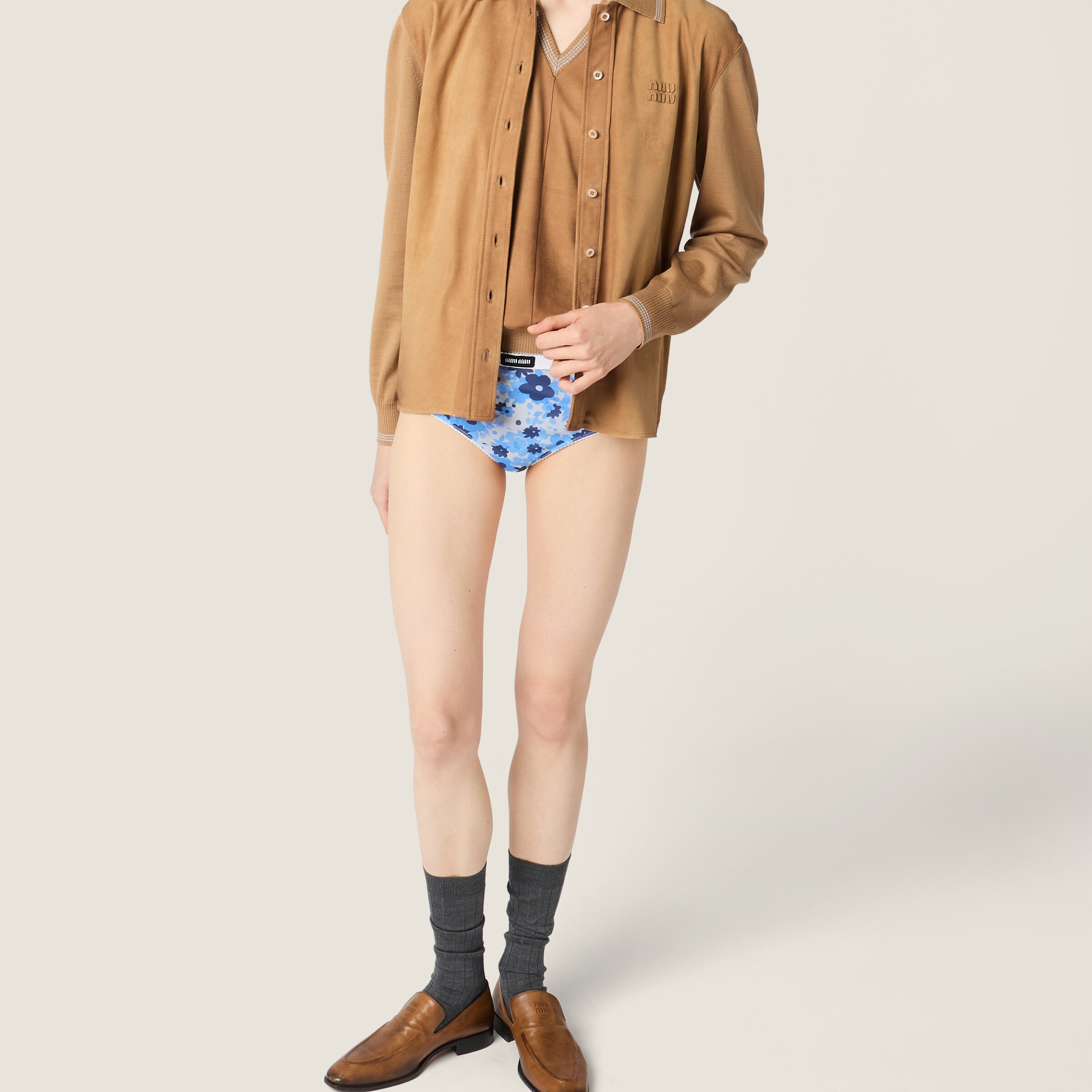 Wool and suede vest - thumbnail 6