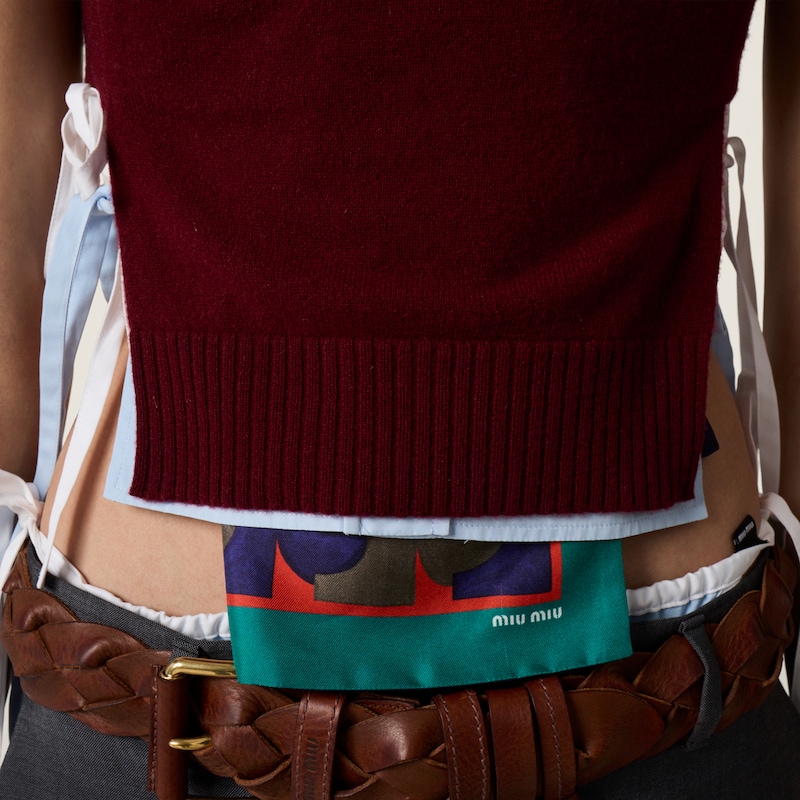 Gilet sans manches en tricot de cachemire