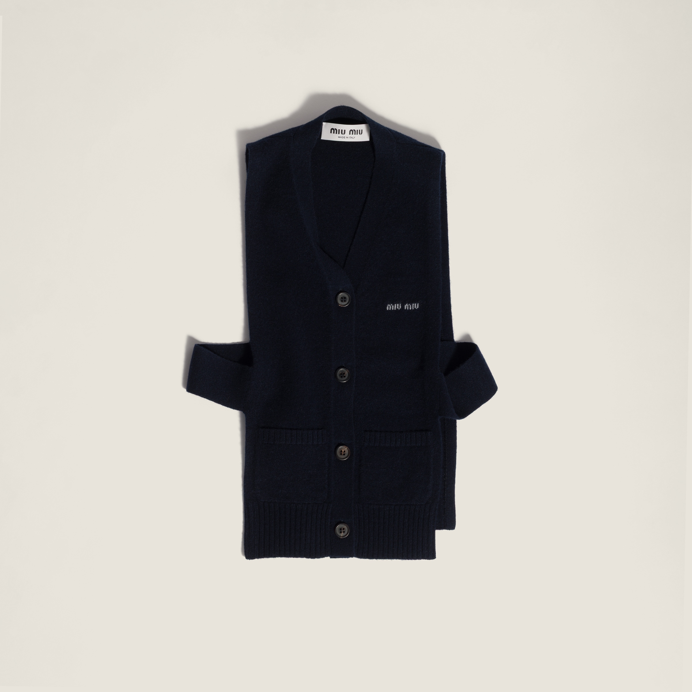 Cashmere cardigan vest