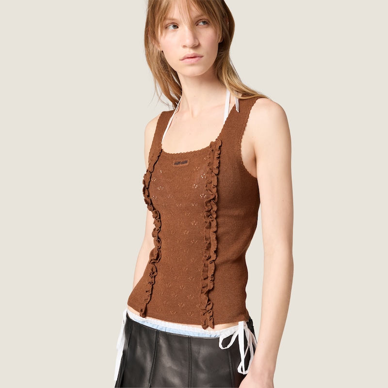 Cashmere and silk top