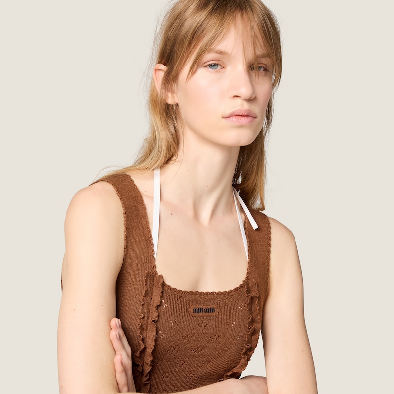 Cashmere and silk top
