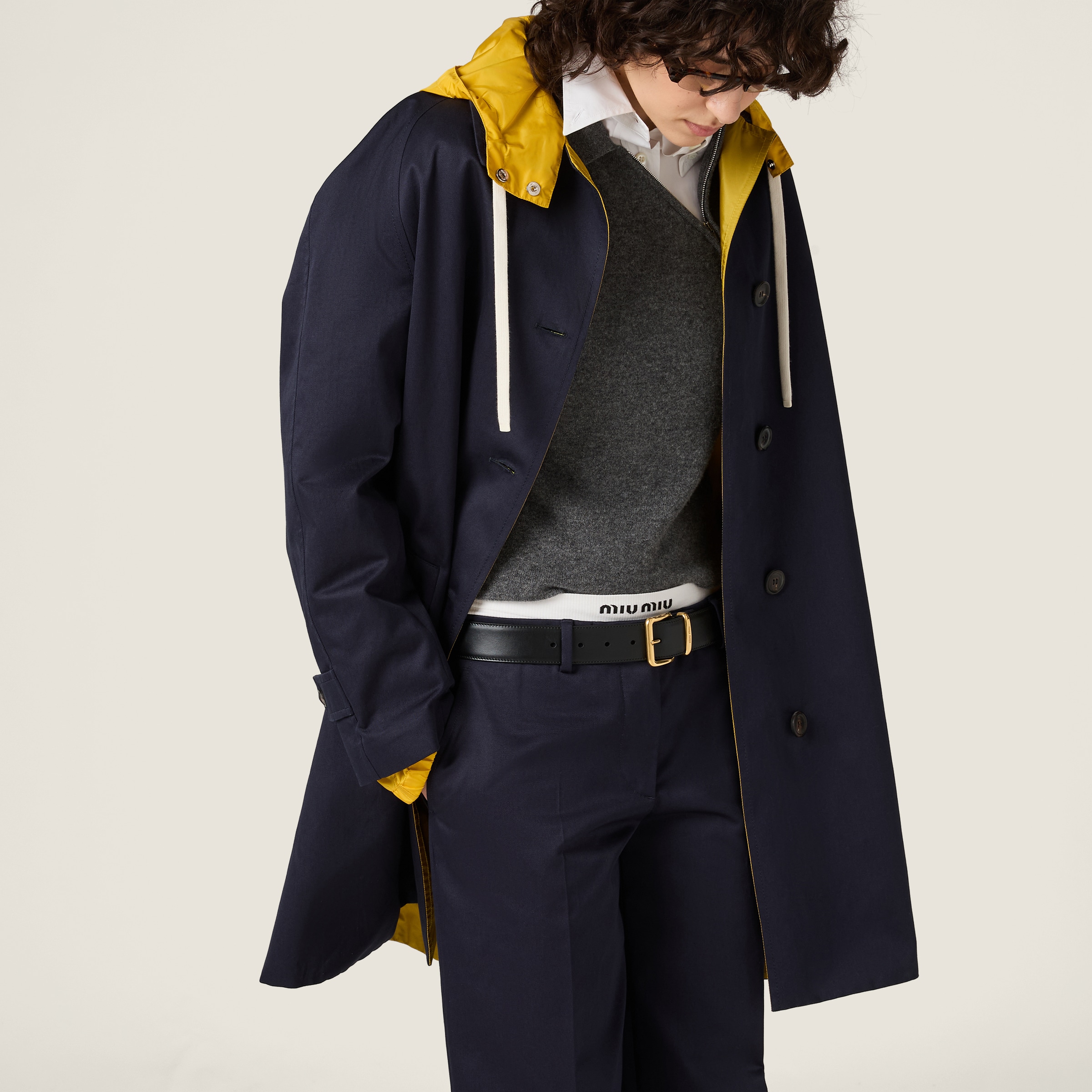 Miu Miu Chino Pants In Blue