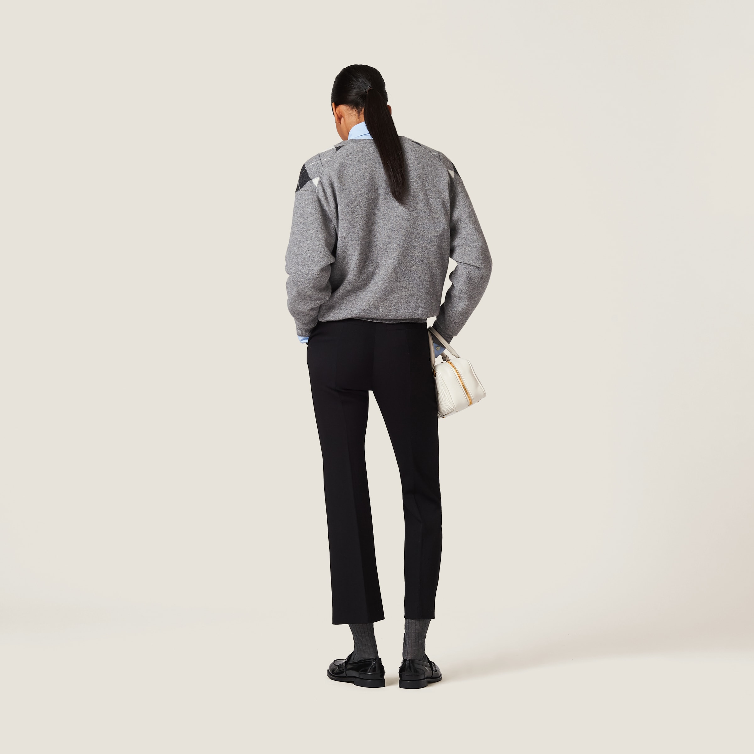 【送料&関税込】Miu Miu Black Stretch Grain De Poudre Pant W) Miu Miu Grain De Poudre Pants Black | eBay