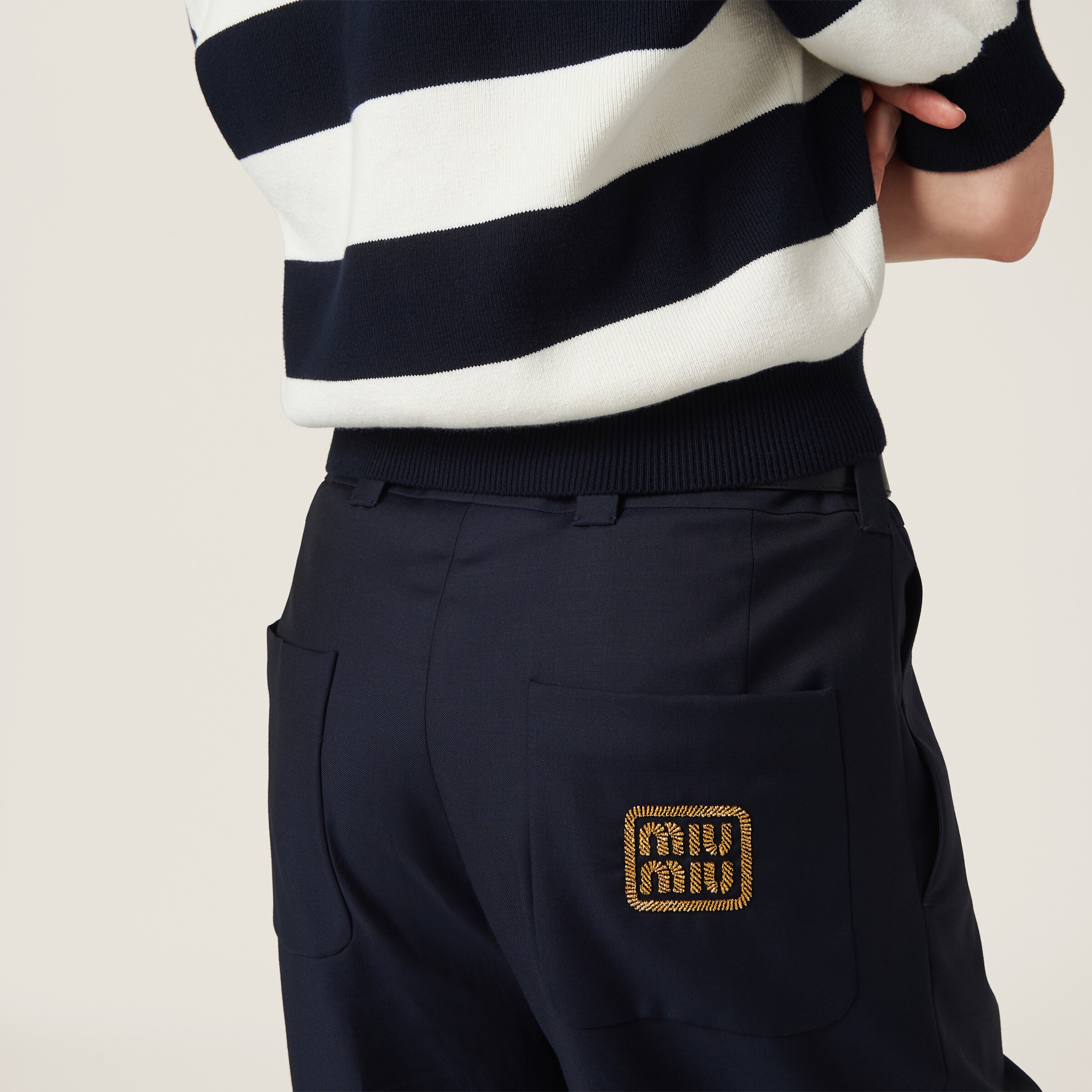 MIU MIU Batavia パンツ Miu Miu Batavia Virgin Wool Pants (Pants) IFCHIC.COM
