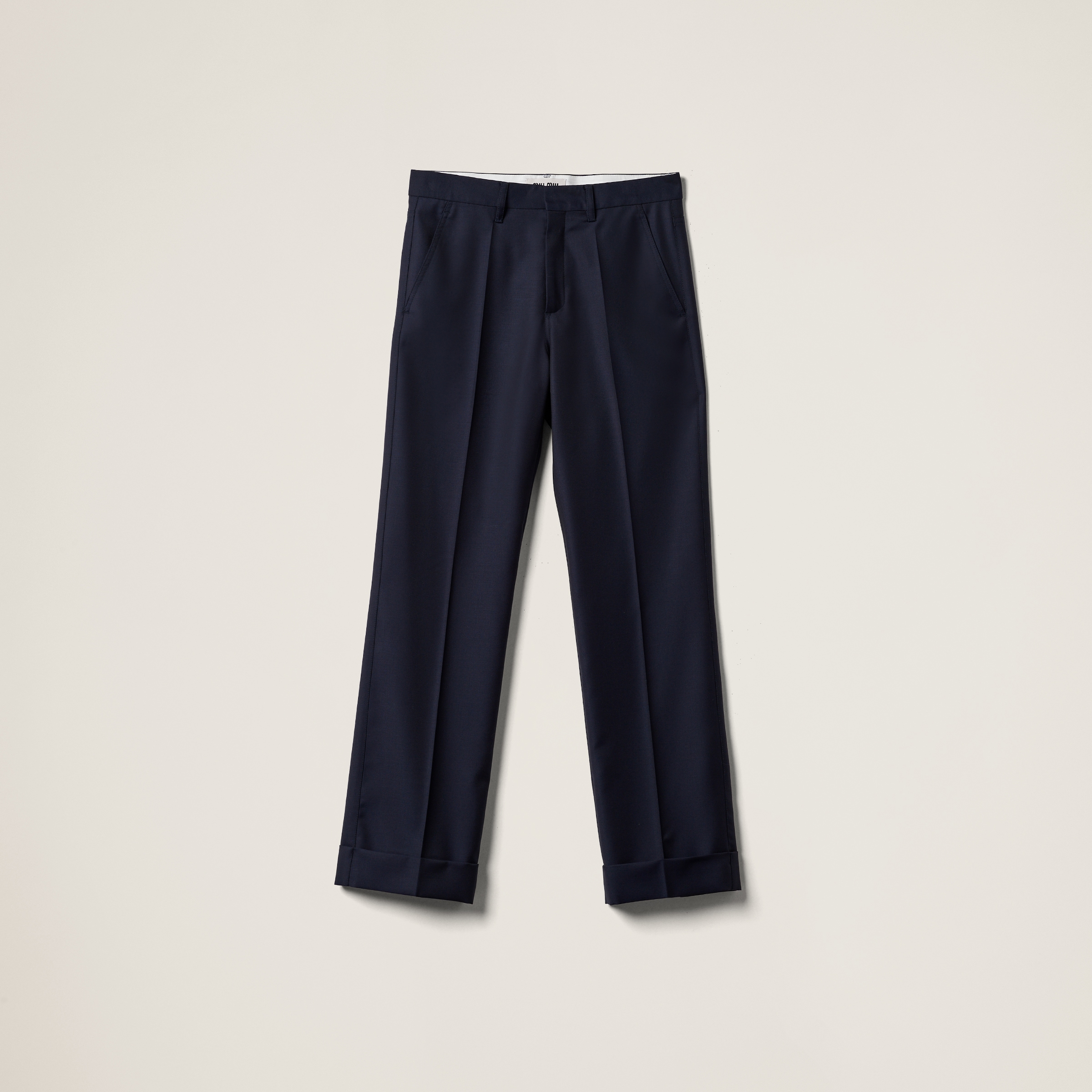 パンツ MiuMiu Midnight blue batavia pant (MP1804SOOO11AD F0008) 5de457860e4cefb528da691682a52f