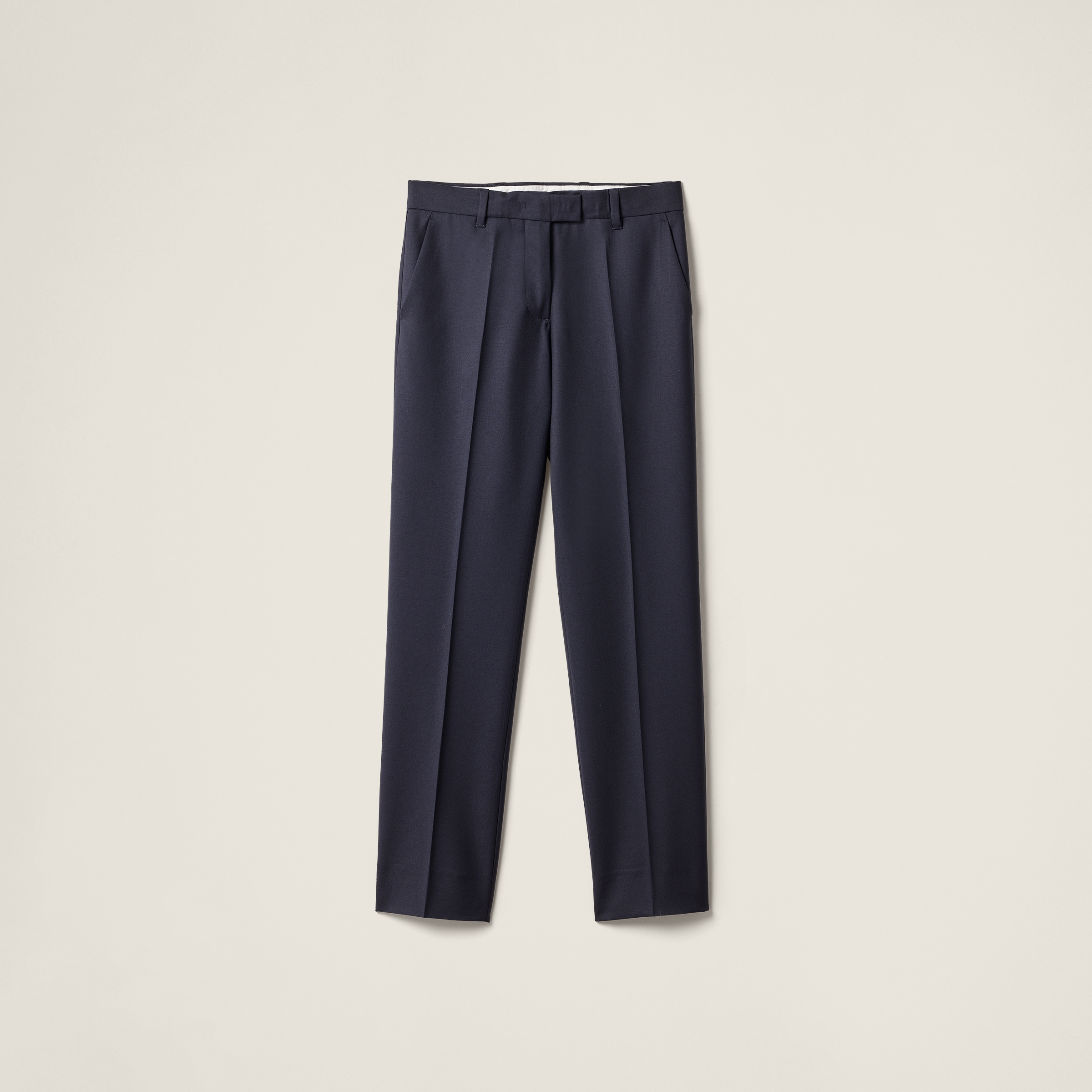 Miu Miu Gabardine Pants In Navy