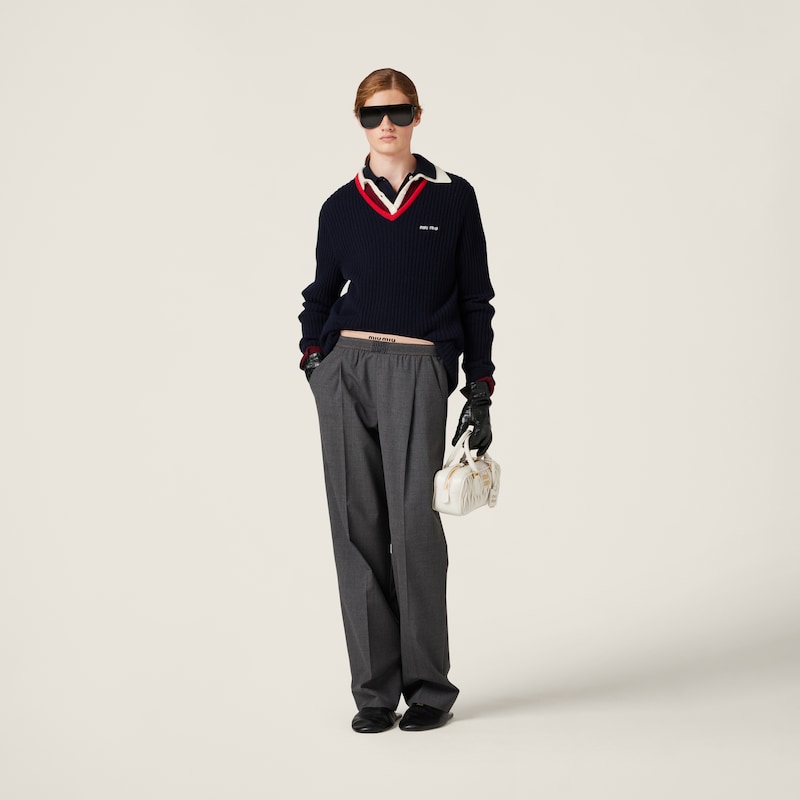 Pantalon en laine extra fine