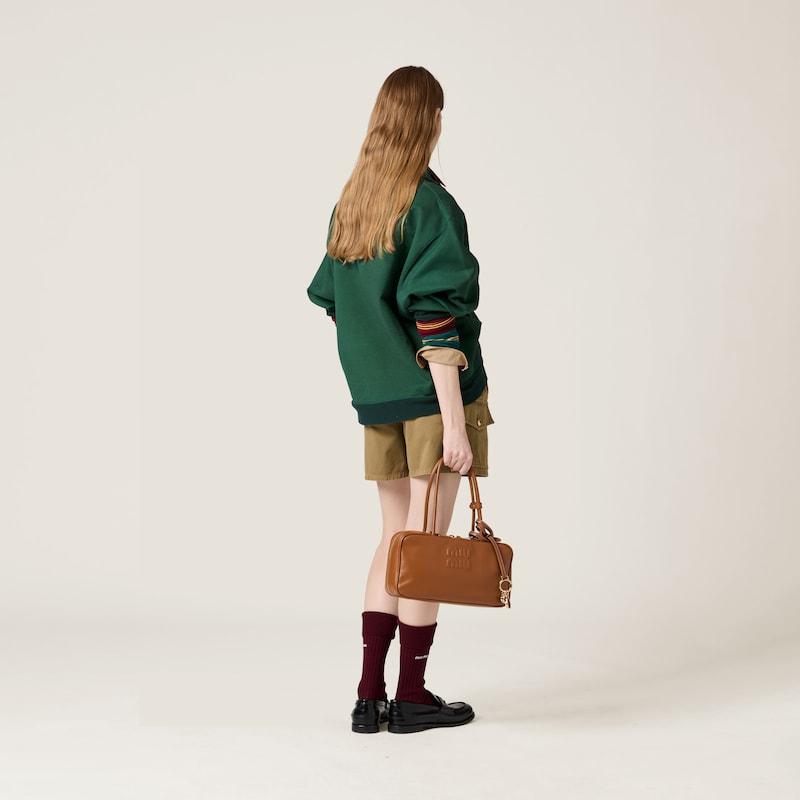 Shorts aus Garment-dyed-Baumwoll-Satin