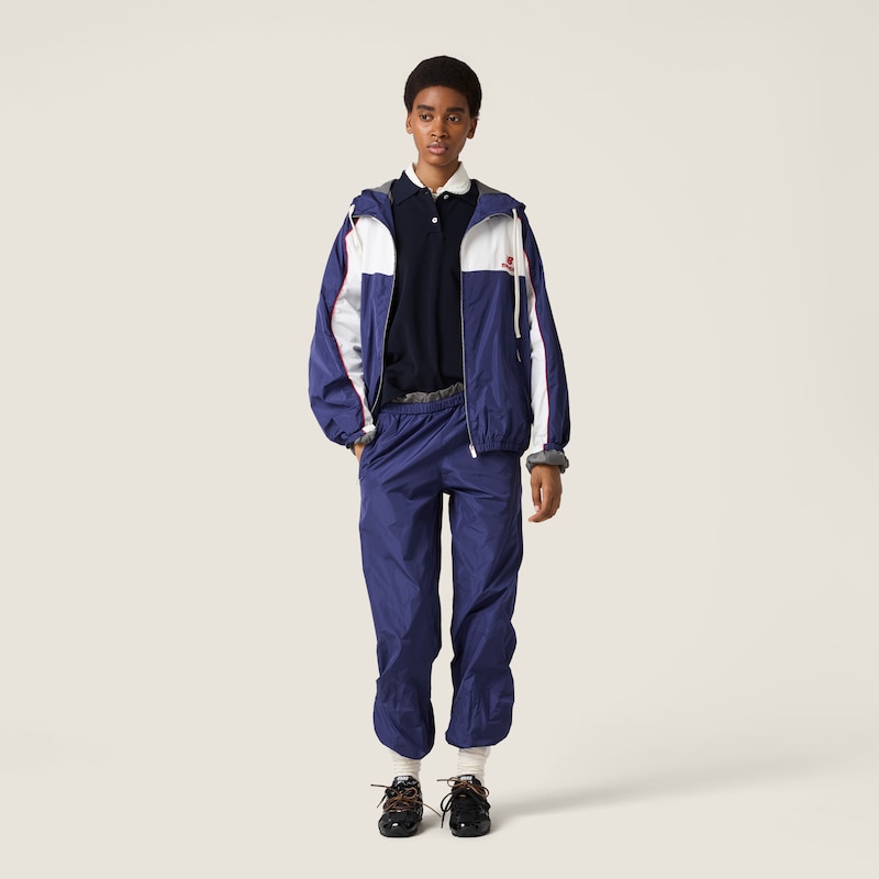 Pantaloni in popeline tec