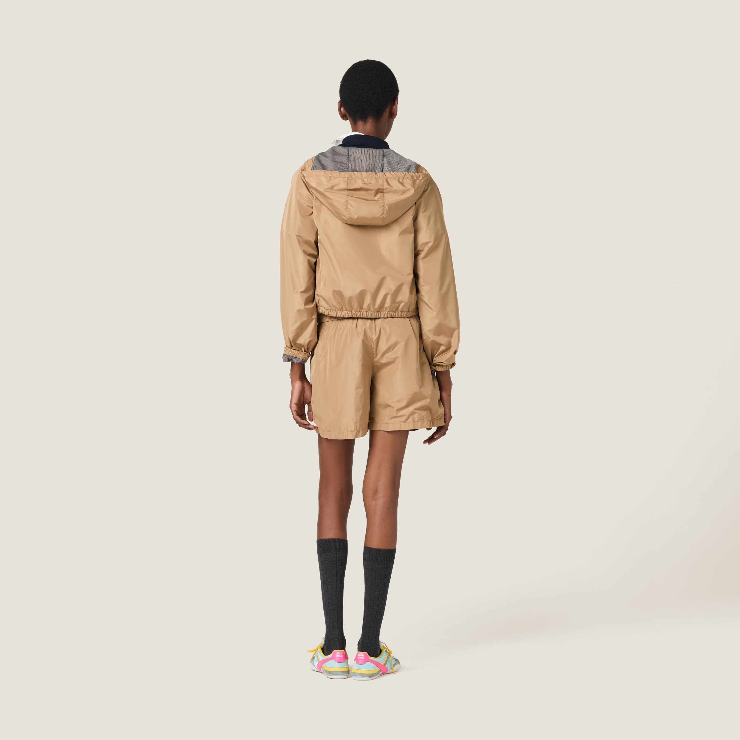 Miu Miu Technical Silk Bermudas