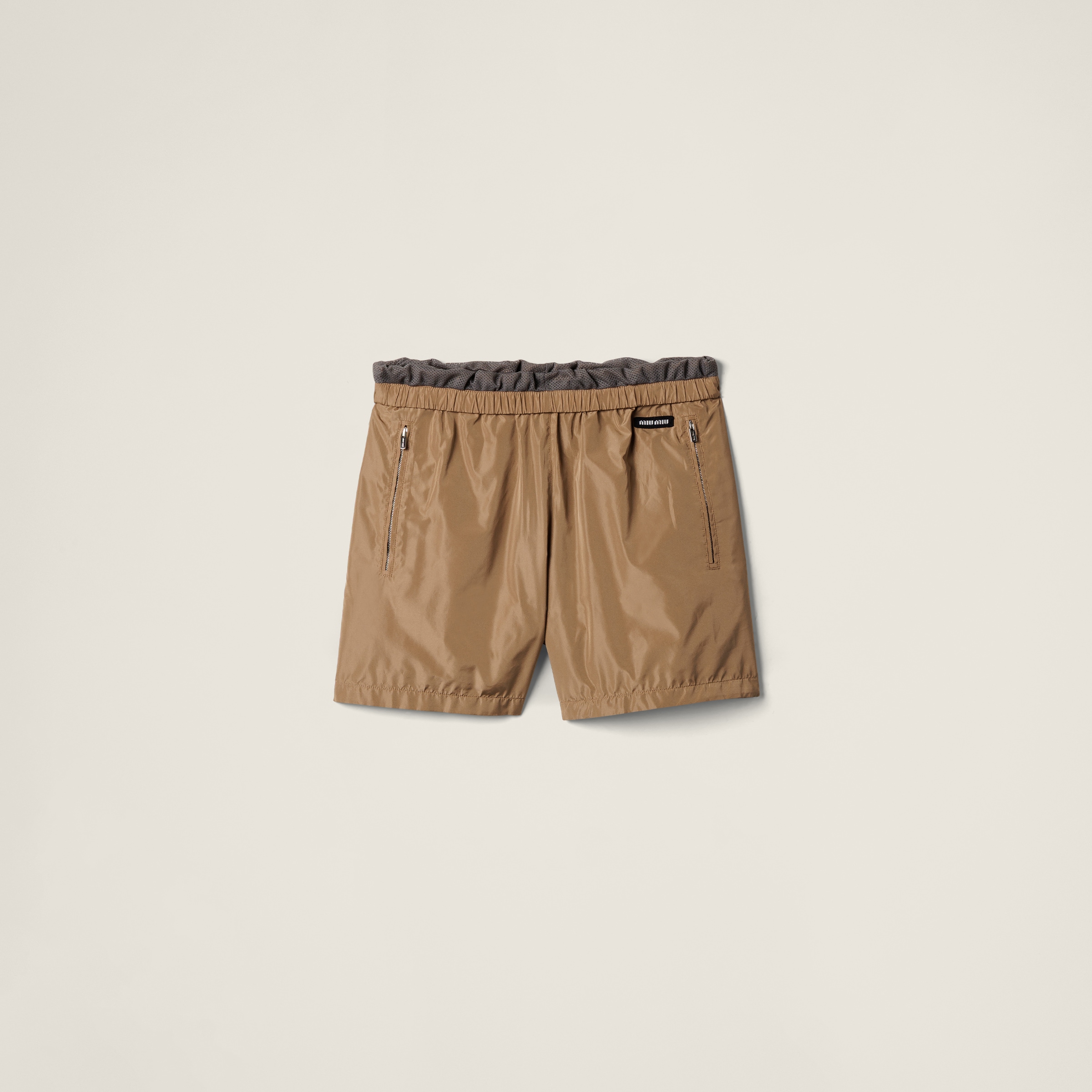 Miu Miu Technical Silk Bermudas