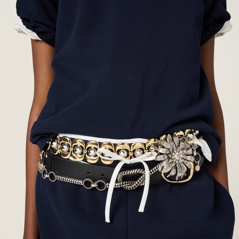 Bonded piqué and technical jersey Bermudas