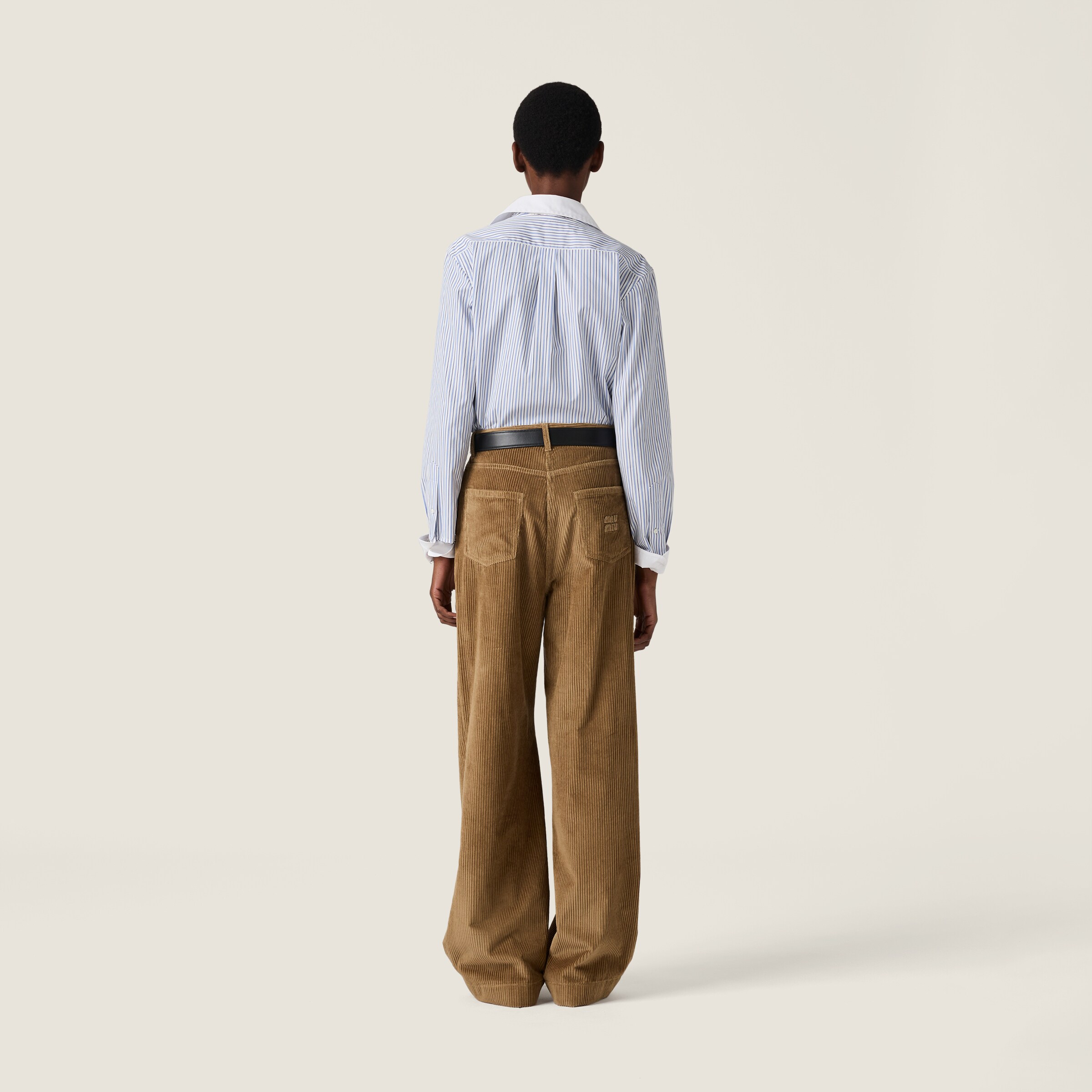 Miu Miu Corduroy Pants In Brown