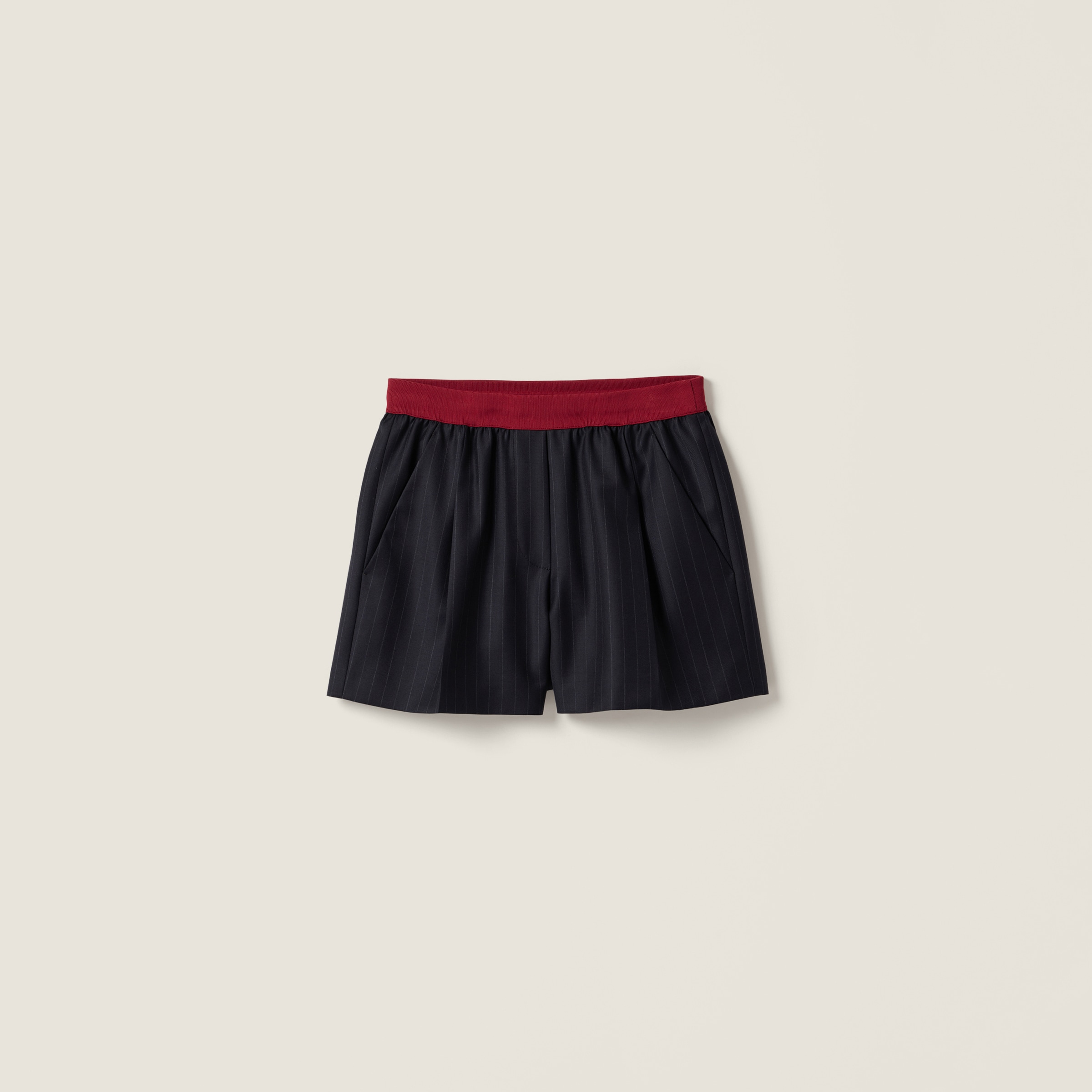 Miu Miu Pinstripe Shorts