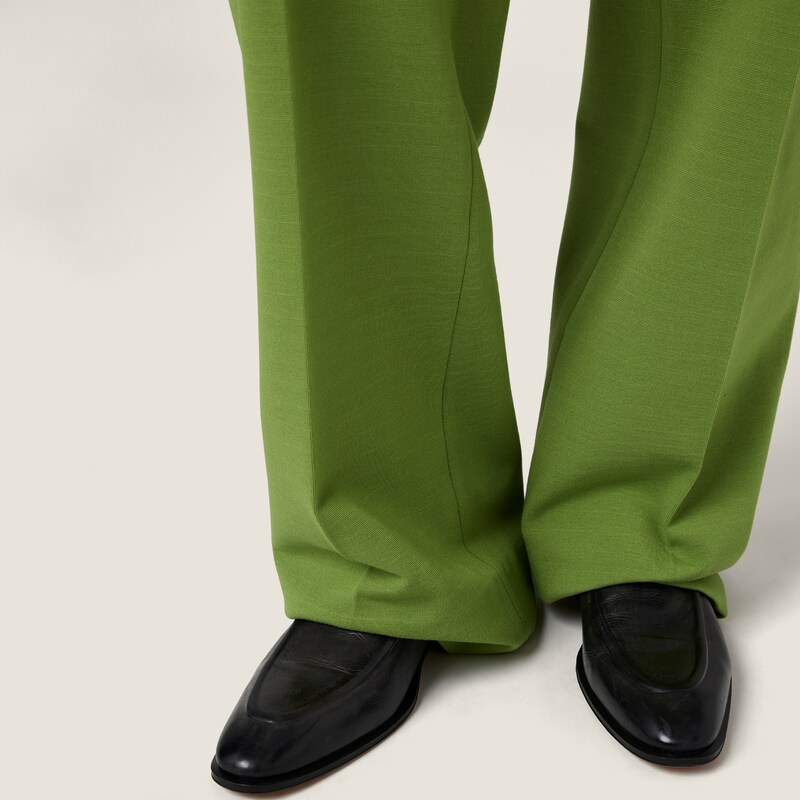 Pantalon en maille à points de couture