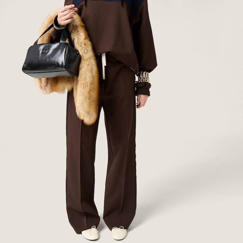 패브릭 스티치 니트 팬츠