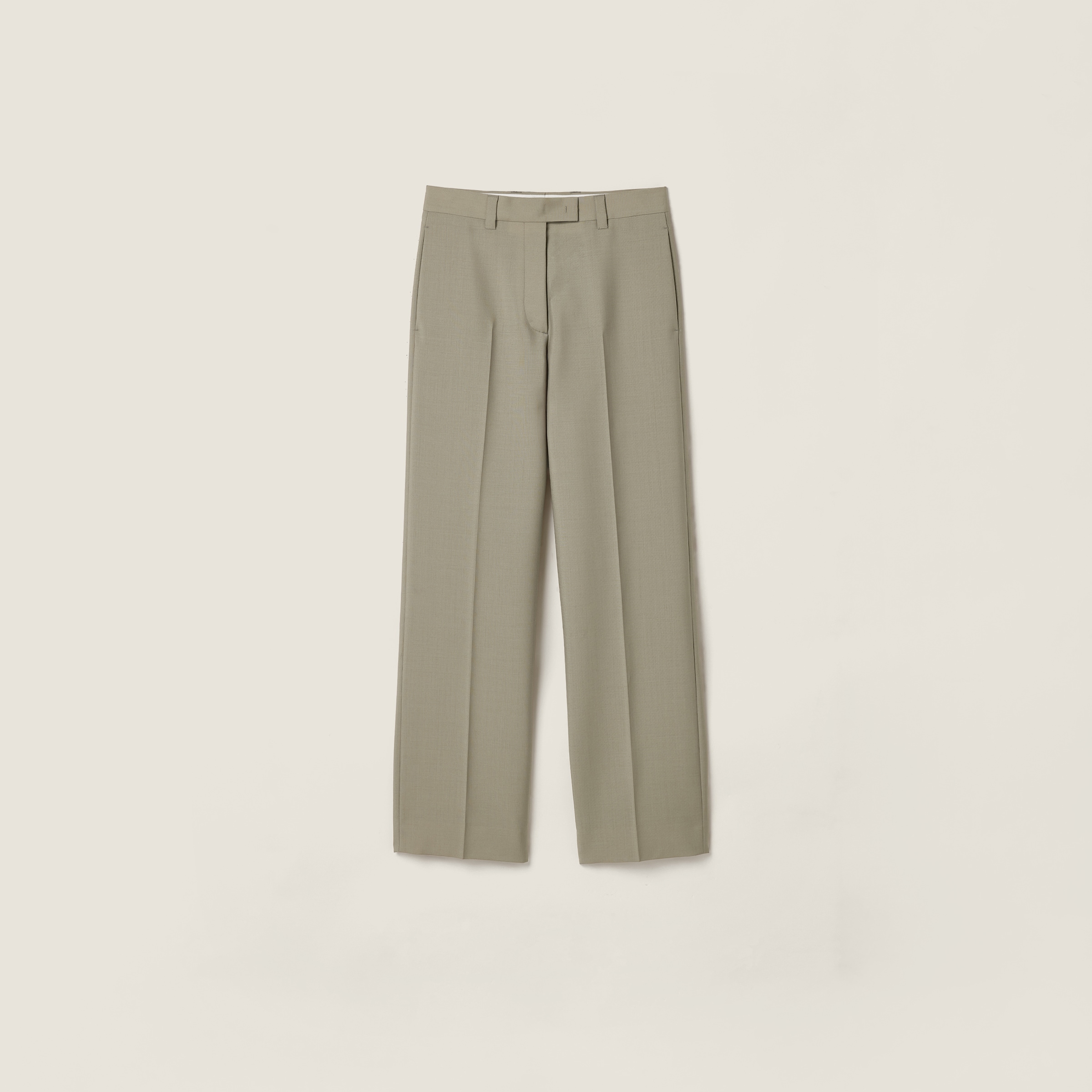 ベージュ キッドモヘヤ パンツ | Miu Miu