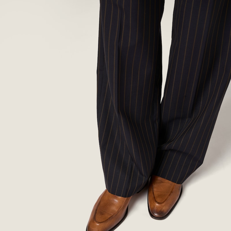 Pinstriped pants
