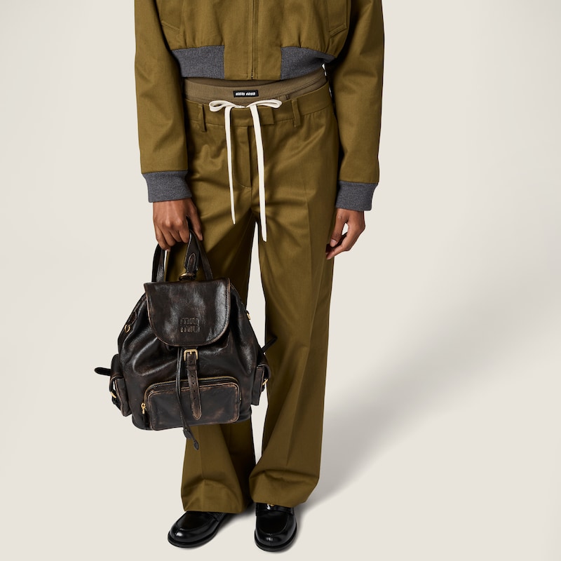 Hose aus Baumwoll-Satin