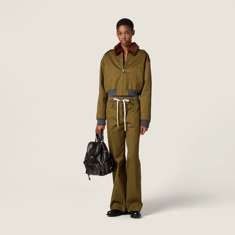 Hose aus Baumwoll-Satin