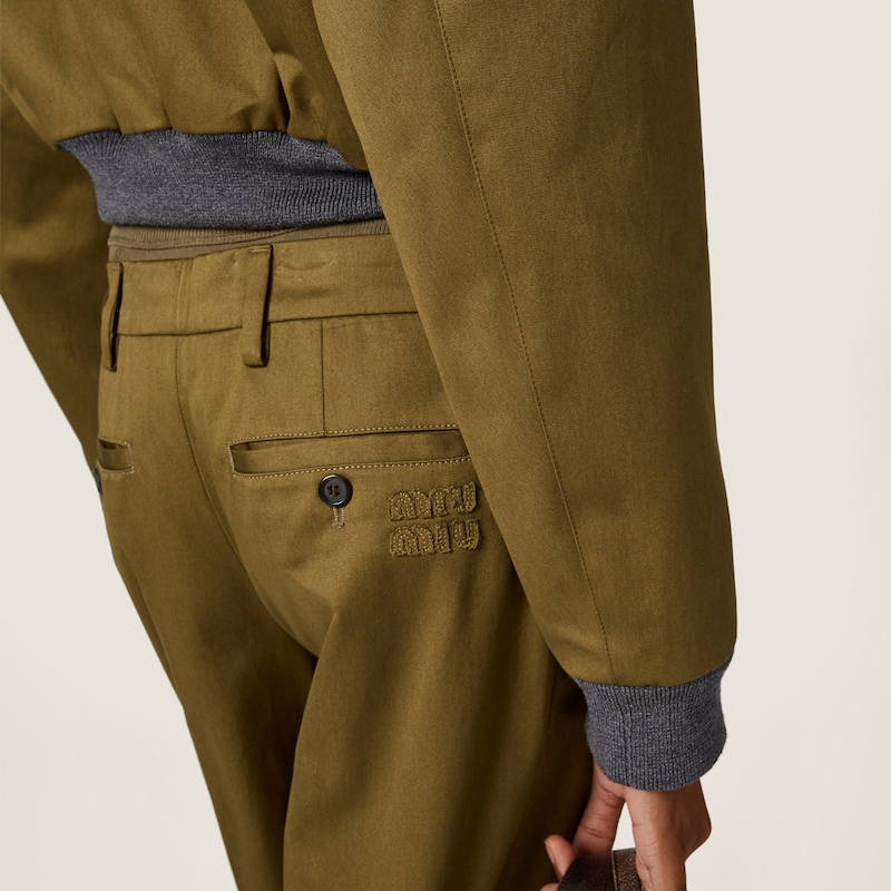 Hose aus Baumwoll-Satin