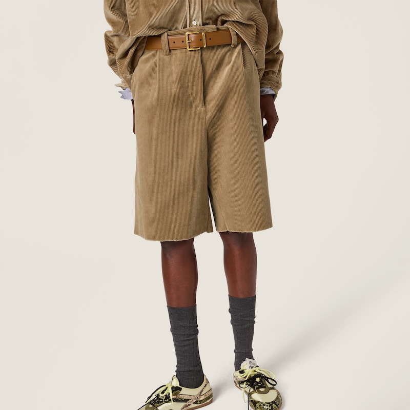 Corduroy shorts