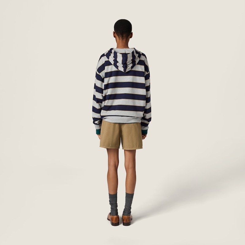 Old gabardine Bermudas