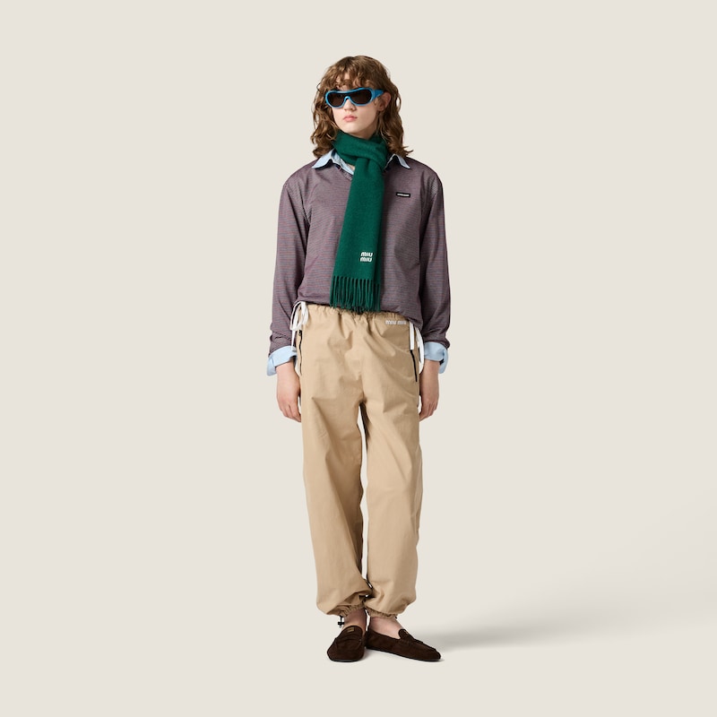 Washed Gabardine Trousers