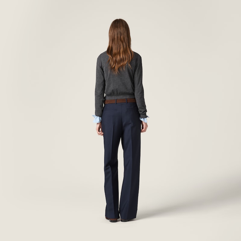 Stretch wool pants
