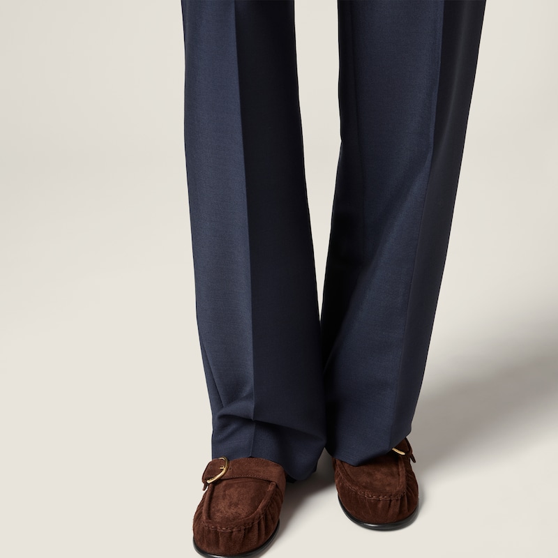 Stretch wool pants