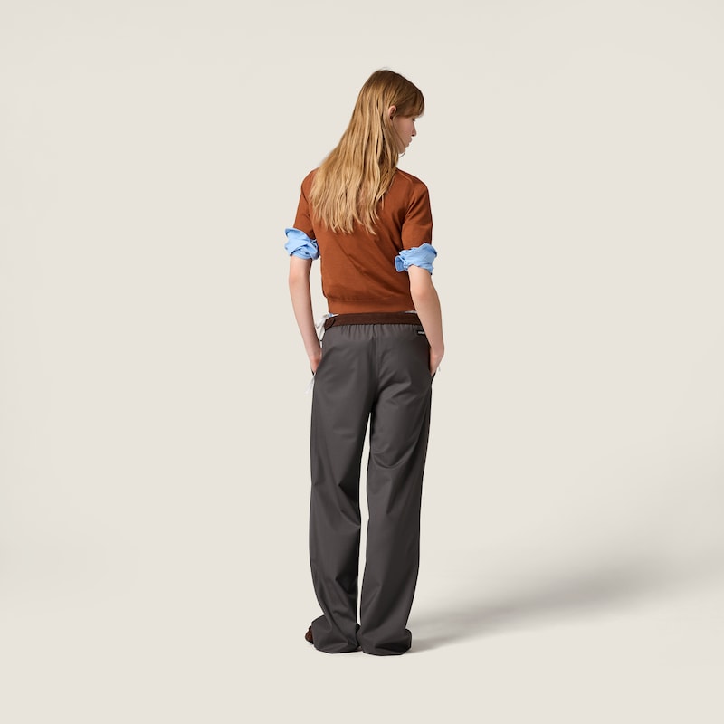 Stretch wool pants